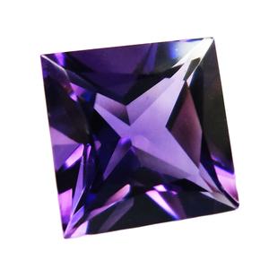 Meilleure vente Top qualité naturel violet améthyste à facettes coupe carré en forme de fabrication de bijoux guérison lâche fantaisie haut pierres précieuses - Product Image 2