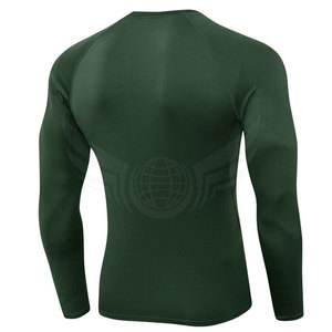 <b>Long</b> <b>Sleeve</b> Men Compression Rash Guards Rash Guard for BJJ Rash Guard MMA Workout Gym for Youth - Product Image 2