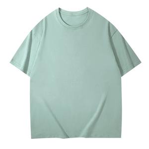 Camiseta de Algodón Puro de 200g, Unisex, Corte Holgado, Color Sólido, con Logotipo Bordado Personalizado OEM, Precio de Fábrica en China y Bangladesh - Product Image 4