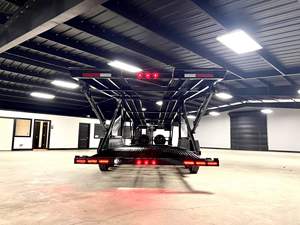 Remorque à benne basculante hydraulique tandem d'occasion de haute qualité, remorque de transport de voitures robuste avec un poids total autorisé de 14 000 à 30 000 lb, fabriquée en acier - Product Image 4