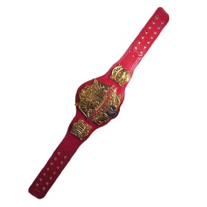 เข็มขัดแชมป์2025ชุบทองปรับแต่งได้สายหนังสีแดงเข็มขัดมวยปล้ำชื่อระดับพรีเมียมสำหรับการแข่งขัน - Product Image 6