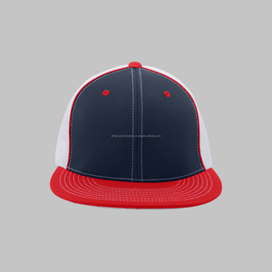 Vente en gros Personnalisez votre propre logo Casquettes de baseball 5 panneaux Gorras à couronne haute Casquettes à bouton supérieur en daim noir à bord incurvé en PVC - Product Image 3