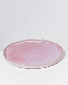 จานเซรามิกสีชมพูระเรื่อขอบทองเคลือบเงา คุณภาพพรีเมียม เหมาะสำหรับการเสิร์ฟอาหารอย่างหรูหรา - Product Image 5