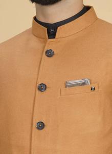 Chaleco Dorado Mostaza de Lujo para Hombre, el Más Vendido, para Bodas, Ropa Festiva y Eventos Culturales, Disponible a Precio de Fábrica - Product Image 4