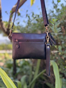 Bolso Bandolera de Cuero Vacuno con Piel, Última Moda, Tallado a Mano, con Borla de Cuero, Estilo Boho, Oferta, Bolso de Piel Hecho a Mano para Mujer - Product Image 3