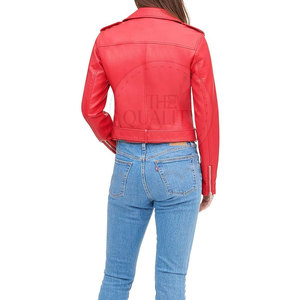 Chaqueta de Mujer de Diseño Exclusivo para Invierno 2025, de Alta Calidad, en Cuero Vacuno Genuino, Tejido Sólido, Transpirable, con Cuello Alto - Product Image 2