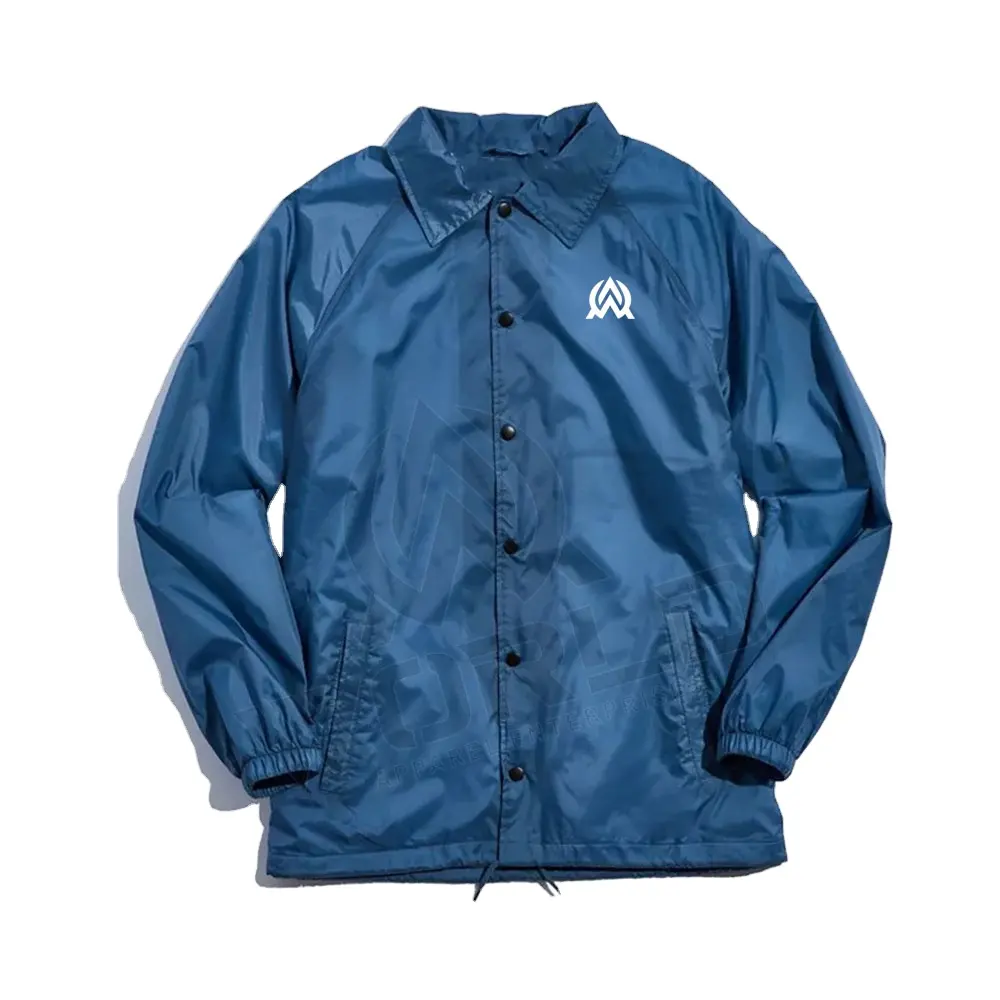 नई आगमन कोच जैकेट कस्टम मेड लोगो नायलॉन पुरुषों Windbreaker कोच जैकेट निविड़ अंधकार पुरुषों ऑनलाइन बिक्री के लिए