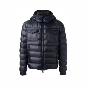 Veste matelassée réversible en denim à col montant, style streetwear unisexe, personnalisable, pour homme, imperméable, écologique, respirante, hiver 2024 - Product Image 3