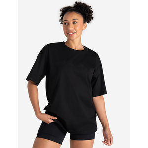 T-shirt décontracté pour femme de haute qualité, 100% coton biologique, manches courtes régulières, col rond, séchage rapide, anti-boulochage, respirant - Product Image 3