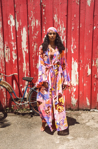 Ladies Printed Beach <b>Cover</b> Up with Elevated Finish Womens Resort Wear <b>Cover</b>-Up in Contemporary Prints Ladies - Product Image 2