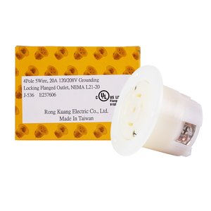 Offres Spéciales J-536 L21-20 NEMA 20A 120/208V AC Prise électrique à bride compatible avec les prises électriques dans - Product Image 6