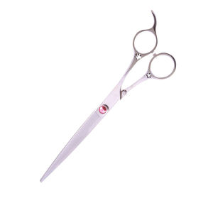 Ciseaux de toilettage pour cheveux Finition Polish Straight Sharp Blade Ciseaux de toilettage pour chiens avec vis fantaisie et repose-doigt - Product Image 3