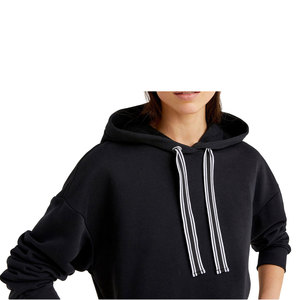 Sudadera con Capucha Personalizada para Mujer, Otoño/Invierno, Tejida, Antiarrugas, Transpirable, Estilo Urbano, 100% Algodón - Product Image 4