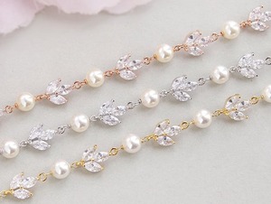 เครื่องประดับเพชรโมอิสซาไนต์สำหรับงานแต่งงานสร้อยข้อมือเงินสเตอร์ลิงประดับมุกฝังขอบการตั้งค่ากำไลสไตล์ทางศาสนา - Product Image 5