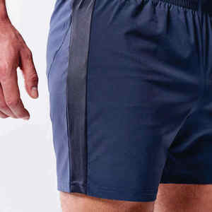 Pantalones cortos deportivos para correr al por mayor, ropa de gimnasio, pantalones cortos cruzados para hombre, pantalones cortos de entrenamiento con compresión interior para hombre - Product Image 5
