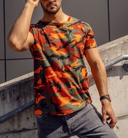 Nouveauté camouflage mode hommes t-shirts décontractés coton Polyester manches courtes séchage rapide impression personnalisée camo t-shirts