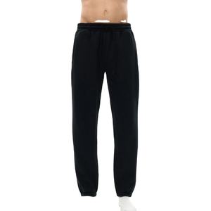 กางเกงวอร์มออกกำลังกายสีดำสำหรับผู้ชาย ผ้าฝ้าย 61.9% โพลีเอสเตอร์ 38.1% ทอแบบทอสำหรับฝึกซ้อมในโรงเรียน กางเกงฟิตเนส กางเกงกีฬา - Product Image 1