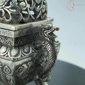 เตาเผาเครื่องหอมทองเหลืองสำหรับขายส่ง แบบพกพา ตกแต่งบ้านสไตล์โมเดิร์น ขวดสไตล์วินเทจ ใช้ในบ้าน ร้านอาหาร - Product Image 6