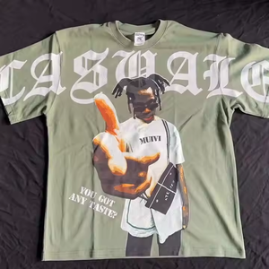 Camiseta de moda de alta calidad en stock, camiseta de manga corta con estampado de logotipo personalizado para hombre, Camiseta deportiva informal - Product Image 5