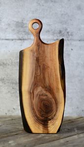 เขียงไม้ธรรมชาติเป็นมิตรต่อสิ่งแวดล้อมบล็อกครัวตกแต่งแขวนผนัง - Product Image 3