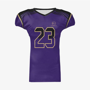 Dernier design de maillot de football américain respirant, à séchage rapide, de couleur unie, prix bas, service OEM, maillot de football américain - Product Image 1