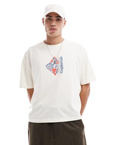 เสื้อยืดคอกลมผ้าฝ้ายแบบหลวมระบายอากาศสำหรับผู้ชายเสื้อยืดสีครีมผ้าฝ้าย100% ออกแบบได้ตามต้องการ - Product Image 1