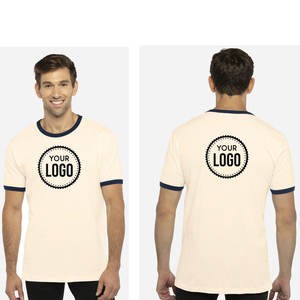 Logo personnalisé Prêt Next Level T-shirt unisexe 3604 coton doux à manches courtes T-shirt de sport à col rond avec logo personnalisé - Product Image 1