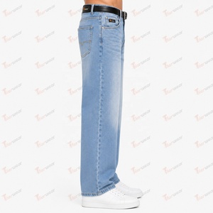 Custom Men's Jeans Wholesale Premium Denim Pants Casual <b>Slim</b> Fit Stretch Jeans Custom Logo Private Label Fashion Clothing - Product Image 3