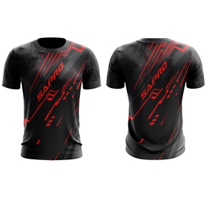 OEM Custom Full Sublimation Printed Esports Jersey Quick Dry Breathable Plus Size <b>Gaming</b> T-shirt for Men - Product Image 3