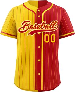 Jersey de béisbol atlético de secado rápido abotonado camisa juvenil personalizada tela de malla transpirable bordado aparejos sarga DISEÑO DE EE. UU. - Product Image 5