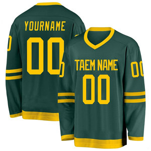 Camisetas de hockey sobre hielo Venta al por mayor Tamaño de ajuste personalizado Bajo MOQ Detalles de tela Envío mundial, calidad garantizada Directo de fábrica - Product Image 5