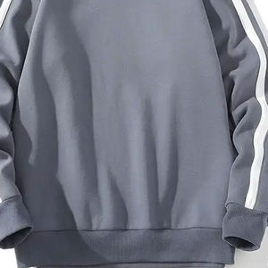 Nuevo otoño Unisex 350gsm sudadera O cuello Color sólido Transferencia de Calor serigrafía personalizable sudadera - Product Image 4