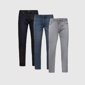 กางเกงยีนส์ทรงสบายทรงตรงกางเกงยีนส์ทรงเพรียวพรีเมี่ยมติดตั้งผู้ชายนุ่มพิเศษผ่อนคลายพอดีตัดบูต กางเกงยีนส์แบบกําหนดเองวัดยีนส์ - Product Image 2