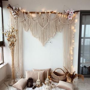 Handcrafted Beautiful Boho Macrame Wedding Backdrop Exquisite Bohemian Wedding <b>Wall</b> <b>Decorations</b> - Product Image 1