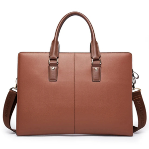Porte-documents en cuir pour ordinateur portable, fermeture classique à poignée, protection pour le bureau, noir - Product Image 5