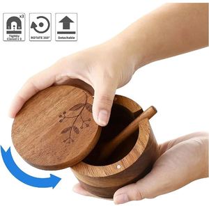 Ustomized-coctelera clásica de madera para sal y pimienta, herramienta para hierbas y especias para restaurante comercial, vajilla de mesa para hogar y hotel - Product Image 5