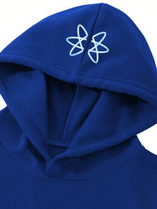 Tendance Hommes Saint Pull À Capuche Imprimé/Style Fermeture Éclair En Tissu Respirant Et Confortable Coton/Polyester Polaire Thermique - Product Image 4