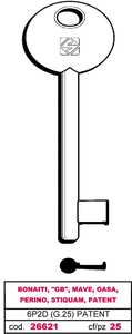 Chiave a Mappa 6p2d (g.Vaz 0) Brevetto Bonaiti - Product Image 1