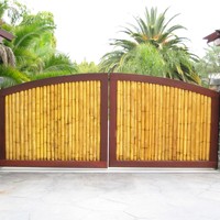 Fabricant de portails et de clôtures en bambou, charnières durables pour maisons, décoration de jardin, haute qualité, vente en gros