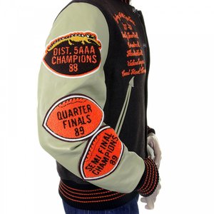 Vestes de baseball universitaire pour hommes personnalisées Logos d'hiver en chenille brodés de haute qualité en laine de marque - Product Image 5