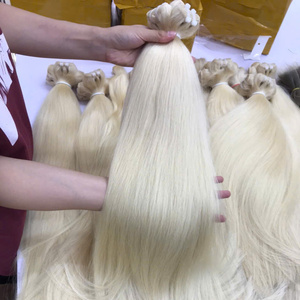 Cheveux lisses de haute qualité du Vietnam, ondulés naturels, Remy vierges, 1B, grande longueur, tissage professionnel à la machine - Product Image 2