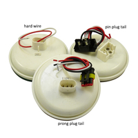 Feu arrière rond SAE DOT pour camion, 4 pouces, étanche, avec 10 LED, lentille PC, montage encastré, pour remorque et camion
