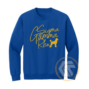 Sweat-shirt décontracté brodé de haute qualité personnalisé pour femmes Sigma Gamma Rho Automne/Hiver en molleton de coton écologique - Product Image 5