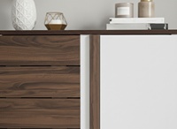 Meuble à chaussures moderne et élégant pour entrée d'appartement, salon, école, maison, 2 portes, 5 niveaux, capacité 14-19 paires, démontable SC405