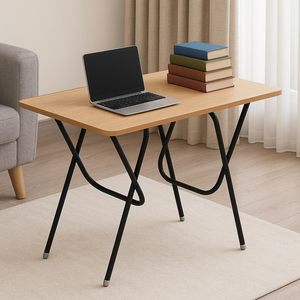 Table en métal élégante avec cadre en acier thermolaqué pour la décoration de la maison et des restaurants - Product Image 1