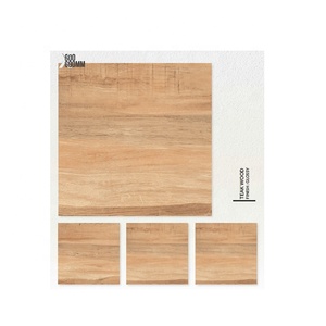 พื้นผิวไม้ที่มีคุณภาพขนาด600*600มม. 800*800มม. ออกแบบแฟชั่นกระเบื้องพื้นหลังพอร์ซเลนมันวาวกระเบื้องผนังและกระเบื้องปูพื้นสำหรับตกแต่งบ้าน - Product Image 1