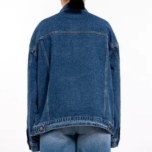 Chaqueta vaquera de alta calidad con un solo botón para mujer, chaqueta vaquera para mujer, Chaquetas vaqueras para mujer - Product Image 3