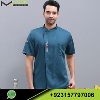 Uniformes de cuisine personnalisés veste de Chef hôtel cuisine de Restaurant manteau de Chef vente en gros uniformes de Chef multicolores