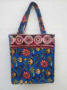 กระเป๋าช้อปปิงผ้าพิมพ์ลายสไตล์อินเดียสำหรับผู้หญิงแฟชั่นฤดูร้อนปักลายเหยือกฤดูหนาว - Product Image 2