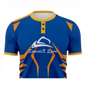 Wholesale 2025 New Arrival 100% Polyester Mesh Baseball Jersey Breathable Custom Logo Sublimation Printing Shirt - Product Image 4